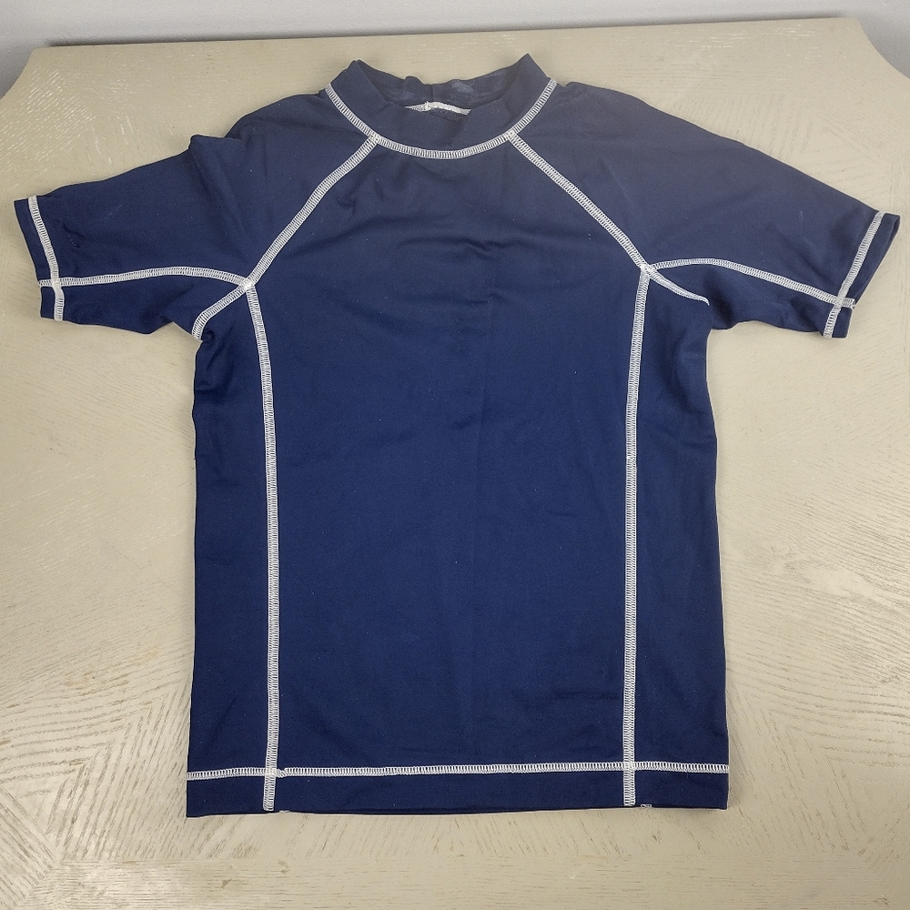 Kid's Blue Rash Guard Swim Shirt